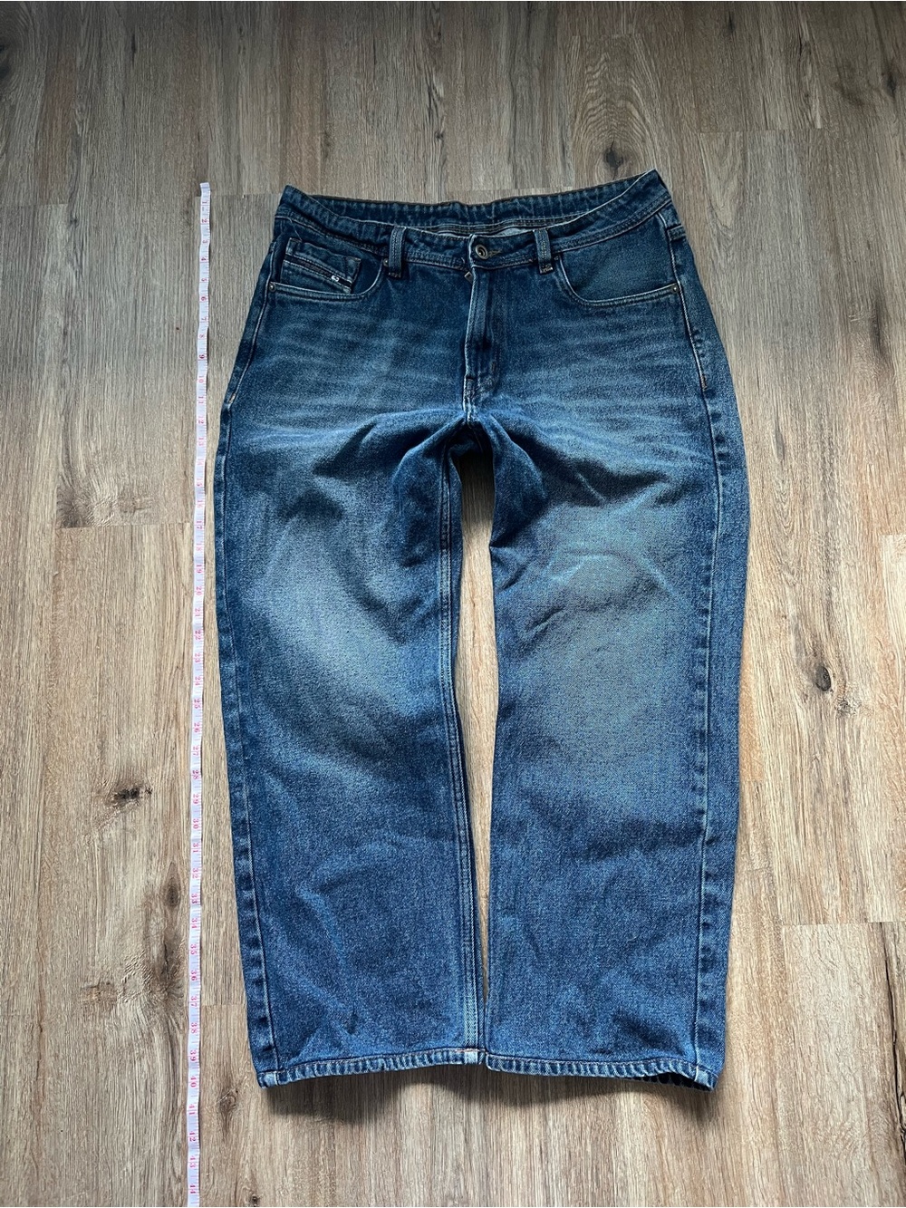 Vintage Diesel Kratt Jeans Blue Relaxed Wide Leg Baggy Denim Y2K
